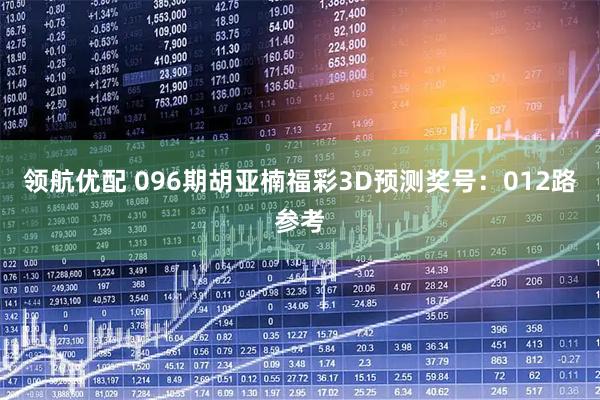 领航优配 096期胡亚楠福彩3D预测奖号：012路参考